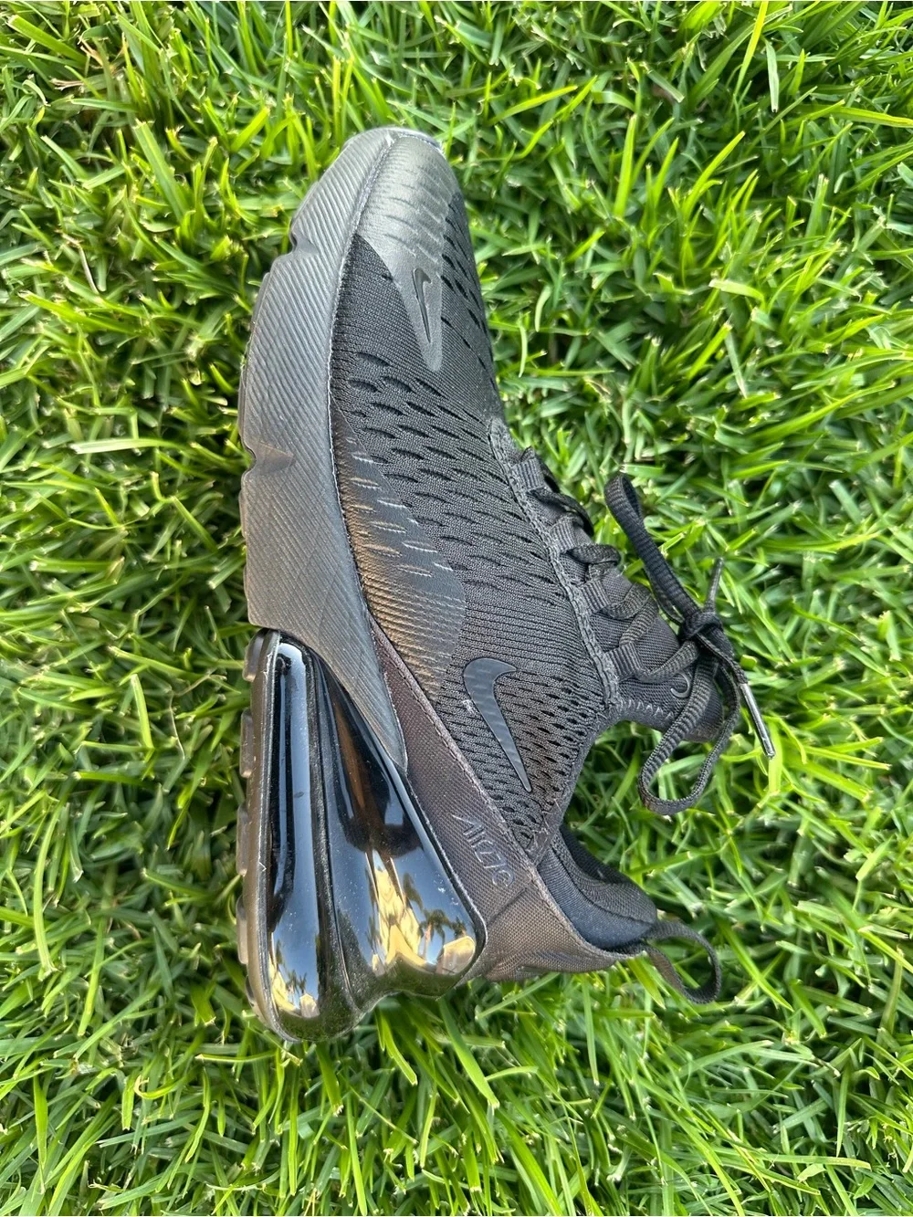 Nike Air Max 270 Triple Black Athletic Shoe